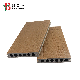  Wood Grain Decking Board WPC Composite Two Color Wood Plastic Panel Flooring