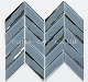  Popular Design 3D Mosaico De Vidrio Grey Color Glass Mosaic Wall Tiles for Backsplash Basic Customization