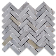 Calacatta Gold Wall Tile Marble Backsplash Herringbone Tiles Mosaic manufacturer