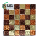  High Quality Factory Price Mixed Color Shiny Glass Mosaic Tiles Popular Mixed Color Glass Mosaic Tile