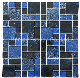 Blue and Black Glass Mosaic Tile Swimming Pools Mosaic Mosaico De Vidrio