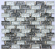  Glass Mix Electroplate Silver Mosaic Tile