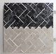  Hot Popular Style Black Herringbone Marble Mosaic for Backsplash Wall Tile