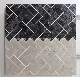 Hot Popular Style Black Herringbone Marble Mosaic for Backsplash Wall Tile