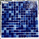 Foshan New Popular Decorative Building Material Blue Swimming Pool Glossy Crystal Glass Mosaic Wall Tile