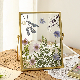 Dry Flower Photo Frame, Double-Sided Transparent Glass Picture Frame, Decorative Decoration