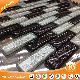 Subway Tile Black and White Golden Foil Glass Mosaic (G827003) manufacturer