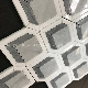 Mix Color Marble 3D Rhombus Shape Design Water Jet Mosaic Wall Floor Tiles for Home Decoration manufacturer