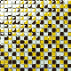 Yellow Small Chips Crystal Glass Mosaic Tile