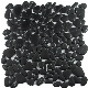 Custom Decorative Black Glass Pebble Mosaic Tile