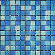 China Factory Supply 23X23mm Glossy Blue Square Mosaic Tile for Swimming Pool