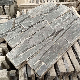  SMC-Cc163 Natural Black Slate Cement Back Stacked Stone Veneer