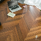 Burma Teak Chevron Wood Flooring Finishes/UV-Cured Chevron Hardwood Flooring