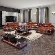  New Design Modern Style Elegant Living Room Furniture Set Leather LED Sectional Sofa