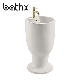 Popular Design for Bathroom Ceramic One Piece Basin with Pedestal (PL-2483)