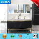  LED Smart Mirror Double Ceramic Hand Wash Bowl Big storage Space Plywood Cabinet (by-X7200-150)