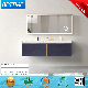  Doubl Sink Modern Design Mirror Ceramic Basin Plywood Cabinet (by-X7280-150)