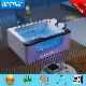  House Use Bathroom Double Person Beatiful Colorful LED Light Acrylic Bathtub (BT-A1112)