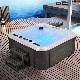 5 Person Outdoor SPA Massage Bathtub Rectangle Acrylic Outdoor Whirlpool Waterfall Massage SPA Hot Tub