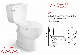 9001 Economic Sanitary Ware, Small Toilet, Cheap Round Siphonic Two Piece Toilet