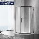 Bathroom Household Stainless Steel Tempered Glass Shower Room with Sliding Door