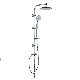  Stainless Steel Chromed Adjustable Handheld Bathroom Accessories