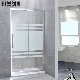 Bathroom Simple Aluminum Frame Enclosure Room Tempered Glass Sliding Shower Door