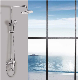 3-Way Single Handle Brass Shower Bar Sanitary Ware Ceramic Shower Head Rainfall Shower System Set Shower Column Rain Shower