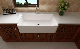 Kitchen Single Bowl Sink Ceramic Wash Basin Bathroom Sink Modern Design Big Size Rectangular High Quality Basin