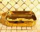 Luxury Golden Decorative Ceramic Art Basin Rectangular Bathroom Sink for Bathroom and Hotel