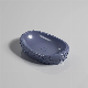 Blue Color Wash Hand Ceramic Bathroom Sinks Art Basin