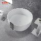 Sanitary Ware Resin Bath Solid Surface Stone Round Freestanding Bathtub