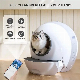  Intelligent Setting Automatic Cleaning Safety Cat Litter Box Toilet Smart WiFi APP Control Cat Litter Tray Toilet UV Sterilizing Light Disinfecting Cat Toilet