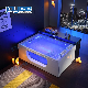 Clear Glass Window Whirlpool Bathtub Massage Hot Bath Tub for 2 Person manufacturer