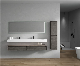 Wall Mounted Modern Bathroom Vanity Double Sink 3 Drawers 3 Drawers with Side Cabinet Bathroom Vanity manufacturer