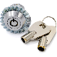 Xk215 Zinc Alloy Cylinder Press Marble Lock Cylinder Button Cam Lock