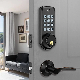 Anti-Peep Black Smart Bedroom WiFi Electronic Intelligent Tuya Digital Fingerprint Smart Door Lock