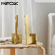  Zinc Alloy Safety Gold Luxury Privacy Door Lever Lock Knob Pull Handles