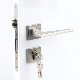  High Quality Aluminium Brushed Interior Lever Door Handle Lock for Wood Door