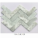 New Style Luxury Decorate Straight Edge Gradient Mixed Color Silver Gray Seagreen Crystal Glass Mosaic for Wall