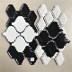 Mixed White and Black Ceramic Tile Mosaic