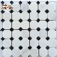  Hexagon Carrara White Water Jet Marble Mosaic for Floor