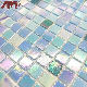 Foshan Blue Square Wall Kitchen Swimming Pool Tiles Glass Mosaic Manufacturers manufacturer