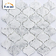  China Art Design Carrara White Arabesque Marble Waterjet Artistic Mosaic