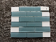 Foshan Living Room Wall Backsplash Blue Brick Strips Simple Mosaic Patterns Subway Wall Tiles