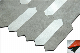 New Shape Silver Color Picket Mosaic Tiles in Interior Wallpaper Building Material Decoration