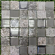 Gray Shinning Pattern Mix Stone Mosaic Decoration Tile