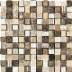 Basketweave Pattern Marble Mix Glass Stone Mosaic for Interior Design manufacturer