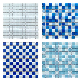 Foshan Blue Color Swimming Pool and Bathroom Wall Tile Ceramic Glass Mosaic manufacturer