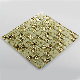 Beautiful Gold Flower Art Design Decorative Patterns Glass Mosaic Tile